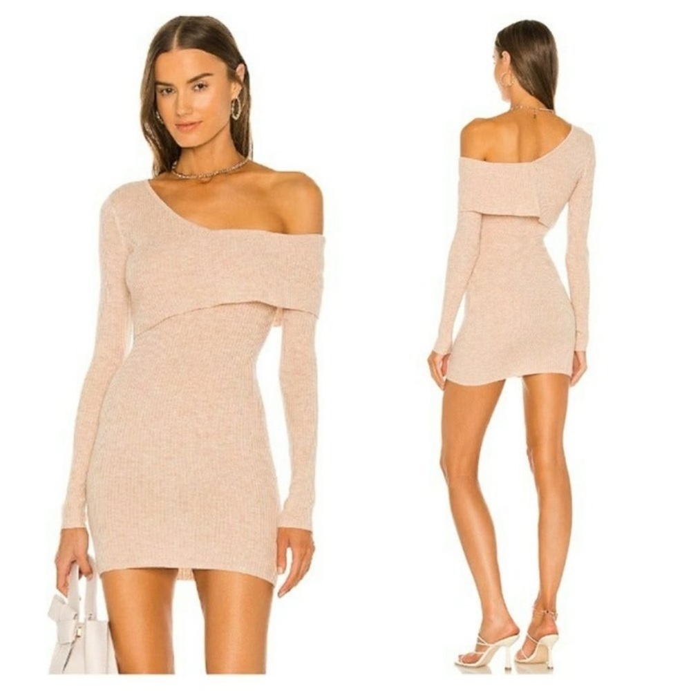 Slightly used REVOLVE Lovers and Friends Sydney Dress in Light Oat